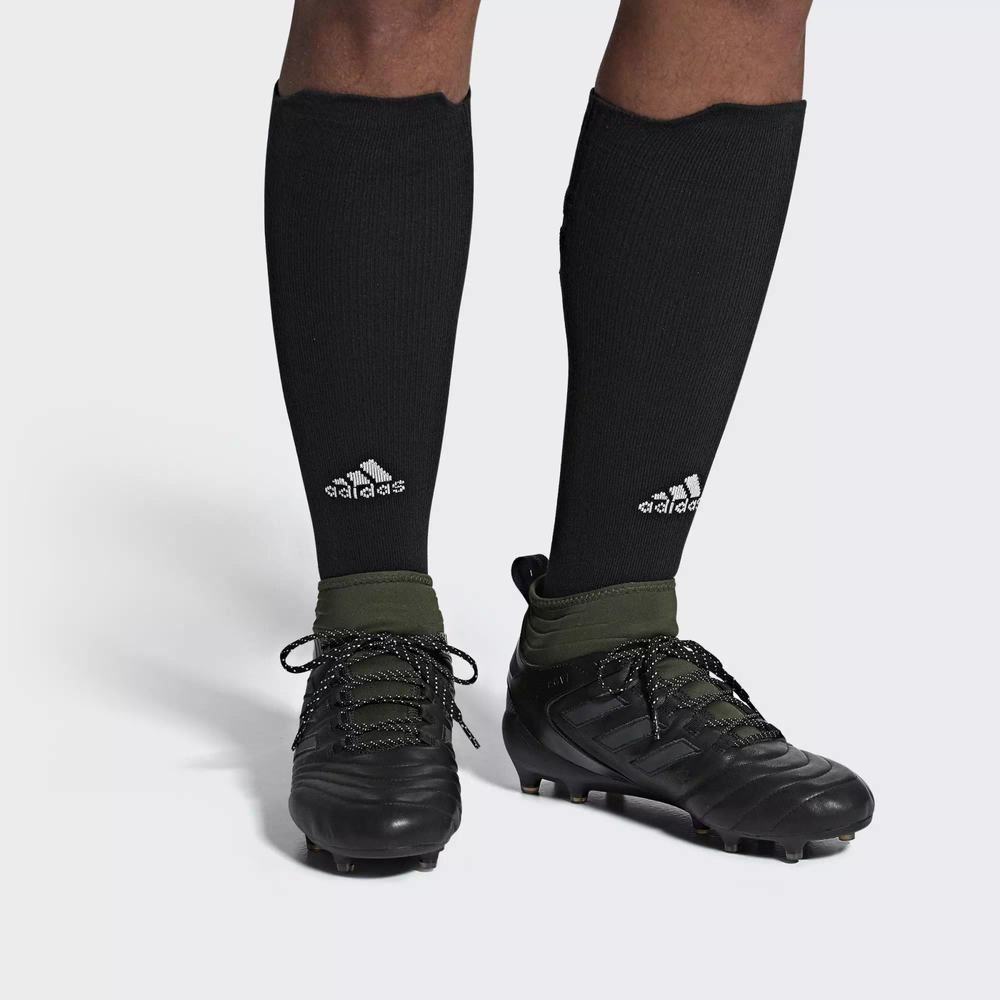 Adidas Copa Mid Firm Ground GTX Tacos de Futbol Negros Para Mujer (MX-34469)